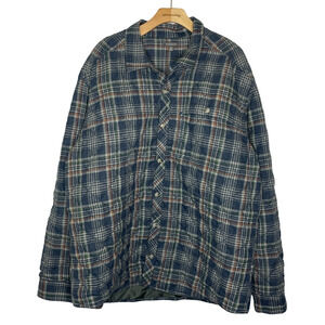 Men's XXL Toad & Co Kodiak Quilted Plaid Flannel Button Down Overshirt